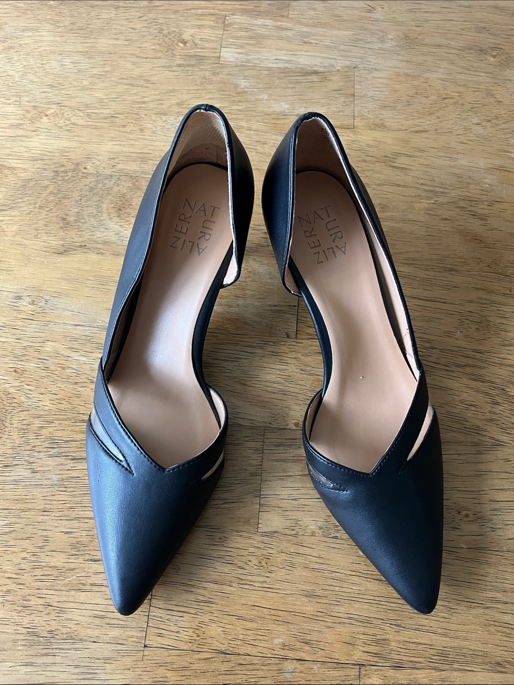Naturalizer Black Pointed D'Orsay Heels
